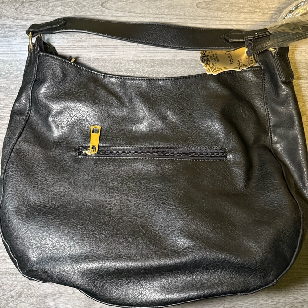 Alyssa Black Vegan Leather Women's Bag